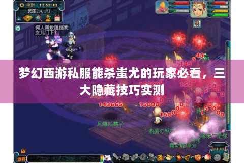 梦幻西游私服能杀蚩尤的玩家必看，三大隐藏技巧实测