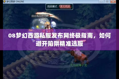 08梦幻西游私服发布网终极指南，如何避开陷阱精准选服
