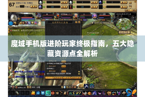 魔域手机版进阶玩家终极指南，五大隐藏资源点全解析