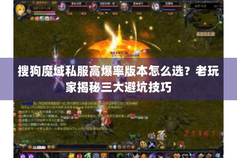 搜狗魔域私服高爆率版本怎么选？老玩家揭秘三大避坑技巧