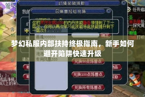 梦幻私服内部扶持终极指南，新手如何避开陷阱快速升级