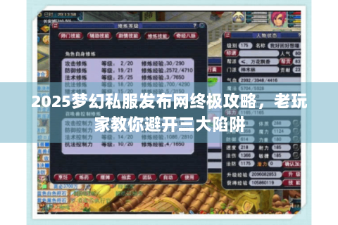 2025梦幻私服发布网终极攻略，老玩家教你避开三大陷阱