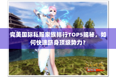 完美国际私服家族排行TOP5揭秘，如何快速跻身顶级势力？