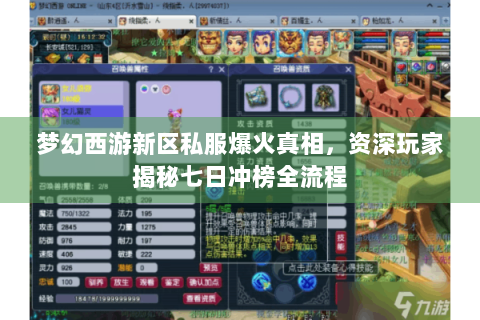 梦幻西游新区私服爆火真相，资深玩家揭秘七日冲榜全流程