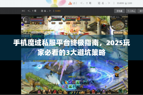手机魔域私服平台终极指南，2025玩家必看的3大避坑策略