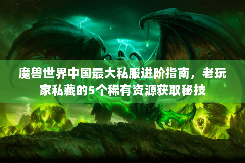 魔兽世界中国最大私服进阶指南，老玩家私藏的5个稀有资源获取秘技