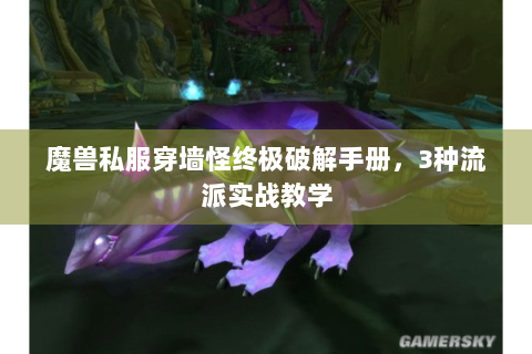 魔兽私服穿墙怪终极破解手册，3种流派实战教学