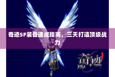 奇迹SF装备速成指南，三天打造顶级战力