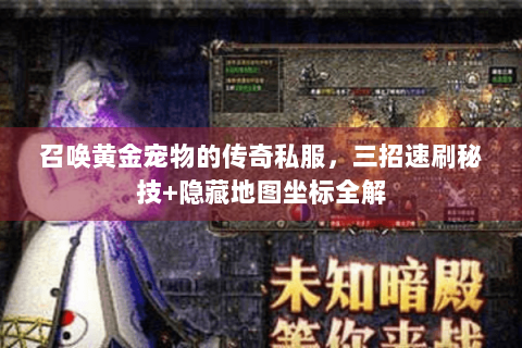 召唤黄金宠物的传奇私服，三招速刷秘技+隐藏地图坐标全解