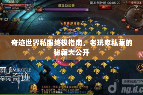 奇迹世界私服终极指南，老玩家私藏的秘籍大公开