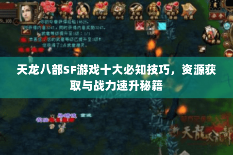 天龙八部SF游戏十大必知技巧，资源获取与战力速升秘籍