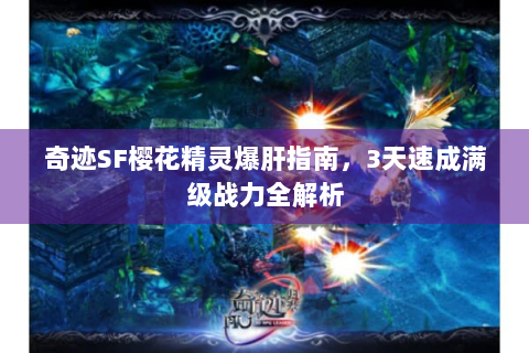 奇迹SF樱花精灵爆肝指南，3天速成满级战力全解析