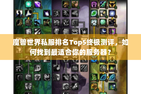 魔兽世界私服排名Top5终极测评，如何找到最适合你的服务器？