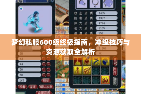 梦幻私服600级终极指南，冲级技巧与资源获取全解析