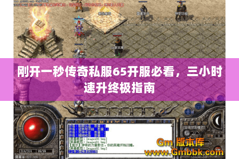 刚开一秒传奇私服65开服必看，三小时速升终极指南