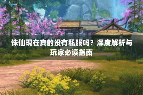诛仙现在真的没有私服吗？深度解析与玩家必读指南