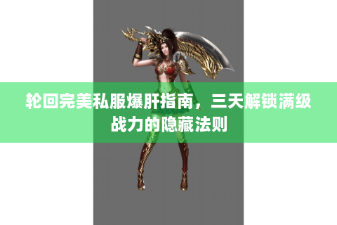 轮回完美私服爆肝指南，三天解锁满级战力的隐藏法则