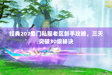 经典207蜀门私服老区新手攻略，三天突破30级秘诀