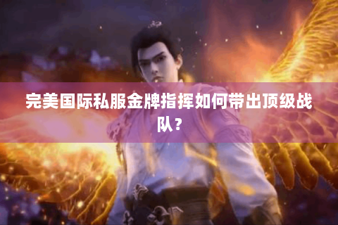 完美国际私服金牌指挥如何带出顶级战队？