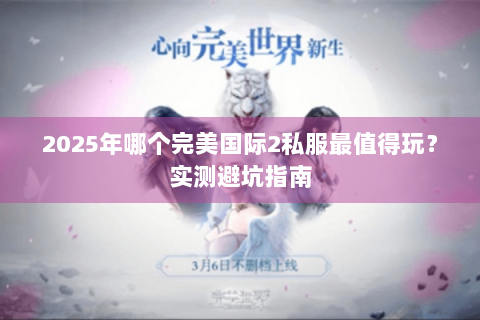 2025年哪个完美国际2私服最值得玩？实测避坑指南