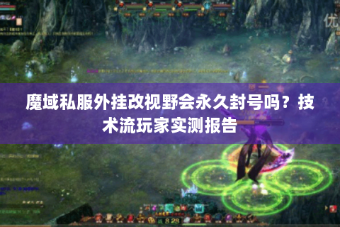 魔域私服外挂改视野会永久封号吗？技术流玩家实测报告