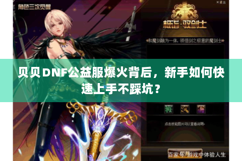 贝贝DNF公益服爆火背后，新手如何快速上手不踩坑？