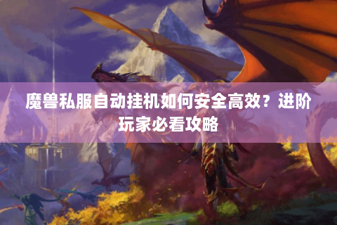 魔兽私服自动挂机如何安全高效？进阶玩家必看攻略