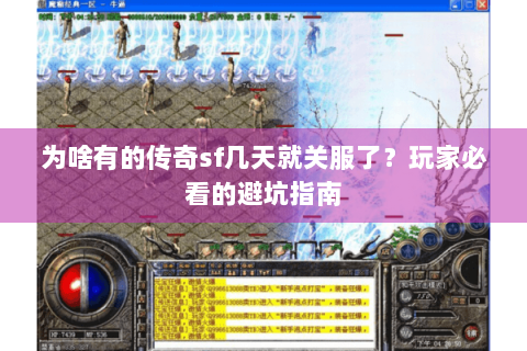 为啥有的传奇sf几天就关服了？玩家必看的避坑指南