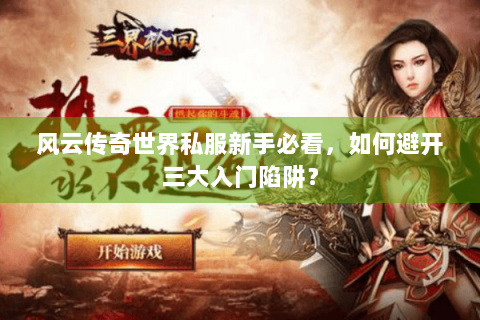 风云传奇世界私服新手必看，如何避开三大入门陷阱？