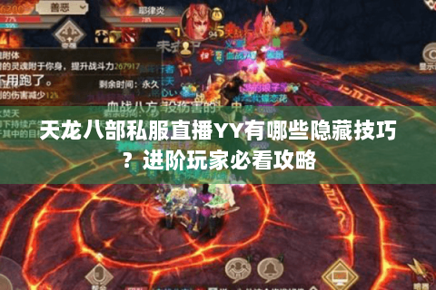天龙八部私服直播YY有哪些隐藏技巧？进阶玩家必看攻略