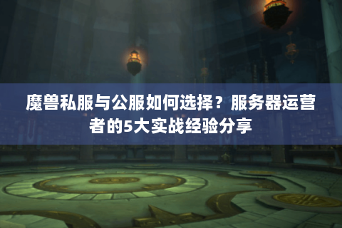 魔兽私服与公服如何选择？服务器运营者的5大实战经验分享