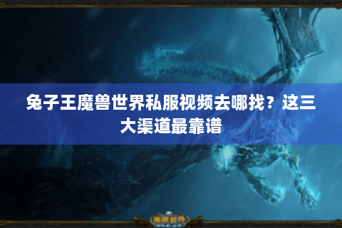 兔子王魔兽世界私服视频去哪找？这三大渠道最靠谱