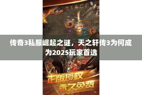 传奇3私服崛起之谜，天之轩传3为何成为2025玩家首选