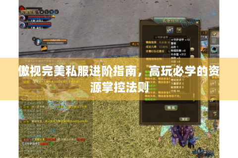 傲视完美私服进阶指南，高玩必学的资源掌控法则