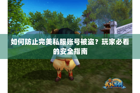 如何防止完美私服账号被盗？玩家必看的安全指南