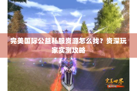 完美国际公益私服资源怎么找？资深玩家实测攻略