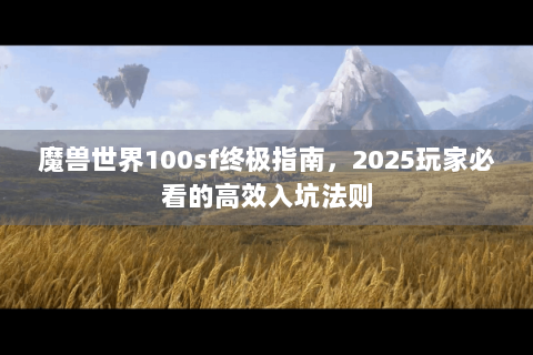魔兽世界100sf终极指南，2025玩家必看的高效入坑法则