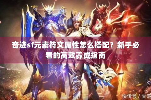 奇迹sf元素符文属性怎么搭配？新手必看的高效养成指南
