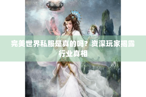 完美世界私服是真的吗？资深玩家揭露行业真相