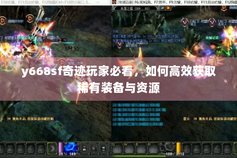 y668sf奇迹玩家必看，如何高效获取稀有装备与资源