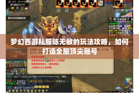 梦幻西游私服陈无敌的玩法攻略，如何打造全服顶尖账号