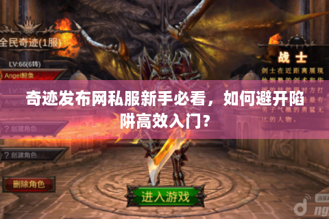 奇迹发布网私服新手必看，如何避开陷阱高效入门？