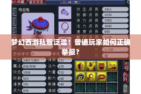 梦幻西游私服泛滥！普通玩家如何正确举报？