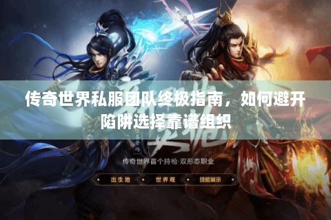 传奇世界私服团队终极指南，如何避开陷阱选择靠谱组织