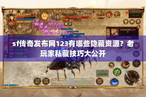 sf传奇发布网123有哪些隐藏资源？老玩家私藏技巧大公开