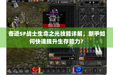 奇迹SF战士生命之光技能详解，新手如何快速提升生存能力？