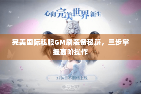 完美国际私服GM刷装备秘籍，三步掌握高阶操作