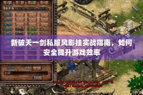 新破天一剑私服风影挂实战指南，如何安全提升游戏效率