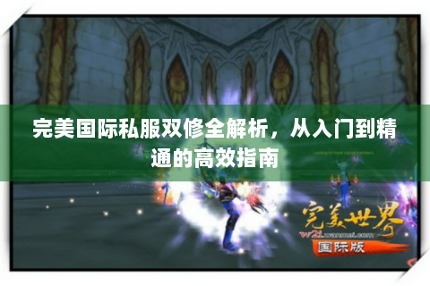 完美国际私服双修全解析，从入门到精通的高效指南