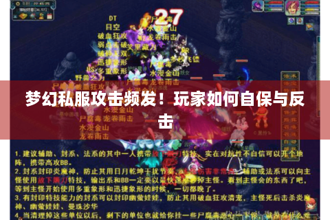 梦幻私服攻击频发！玩家如何自保与反击